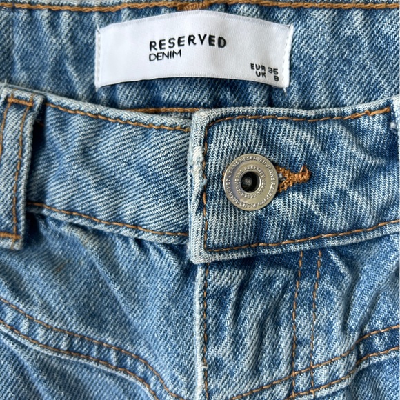 High Rise Midi Denim Skirt - Picture 3 of 7